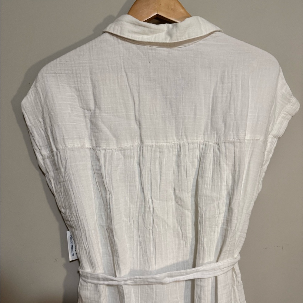 Old Navy White Linen Midi Dress - Picture 3 of 5